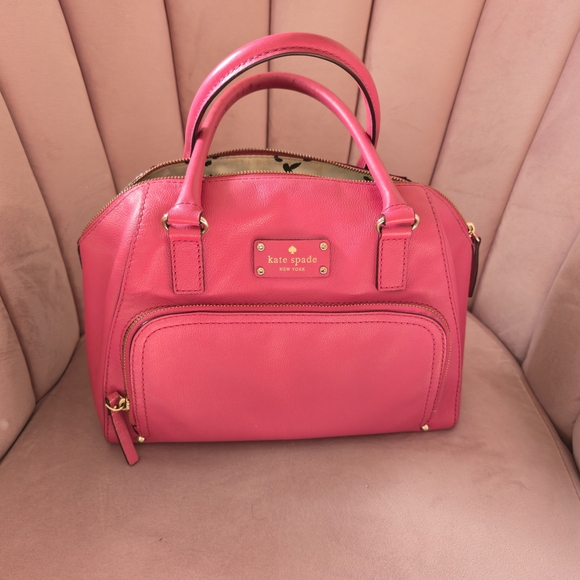 Kate Spade Pink Leather Satchel - Picture 1 of 9